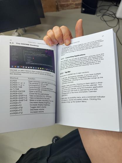 a look at the GNOME section inside the book