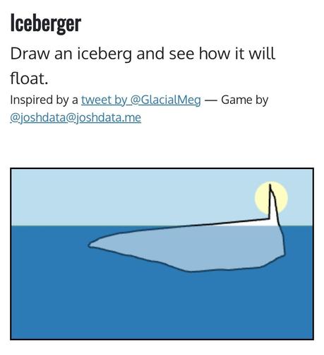 Iceberger

Draw an iceberg and see how it will float.

Inspired by a tweet by @GlacialMeg - Game by @joshdata@joshdata.me