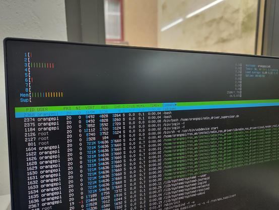 htop shows 8 cores and 4gb ram, even if this board is supposed to have 8gb. we'll see once the official mnt system image works here.